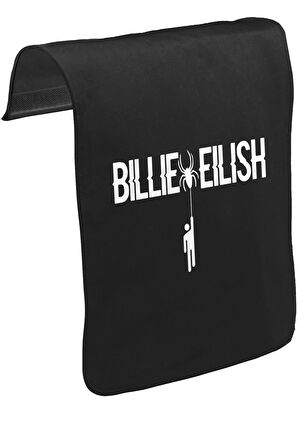 Billie Eilish with Blohsh Unisex Siyah Tak-Çıkar Postacı Çanta Kapağı CK-1676