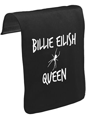 Billie Eilish - Queen Unisex Siyah Tak-Çıkar Postacı Çanta Kapağı CK-1681