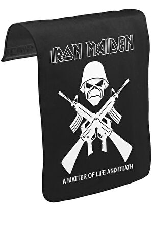 Iron Maiden - A Matter of Life and Death Unisex Siyah Tak-Çıkar Postacı Çanta Kapağı CK-1700