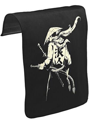 Samuray - Sword Unisex Siyah Tak-Çıkar Postacı Çanta Kapağı CK-1720