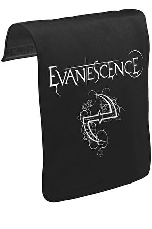 Evanescence Logo II Unisex Siyah Tak-Çıkar Postacı Çanta Kapağı CK-1739