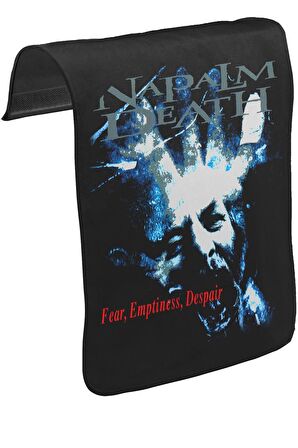 Napalm Death - Fear Emptiness Despair Unisex Siyah Tak-Çıkar Postacı Çanta Kapağı CK-179