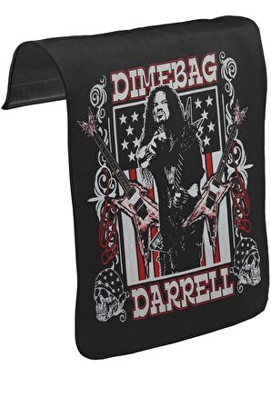 Dimebag Darrell Unisex Siyah Tak-Çıkar Postacı Çanta Kapağı CK-20