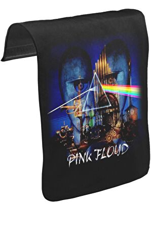 Pink Floyd - Above the Light Unisex Siyah Tak-Çıkar Postacı Çanta Kapağı CK-222