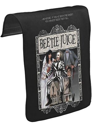 Beetle Juice Unisex Siyah Tak-Çıkar Postacı Çanta Kapağı CK-228