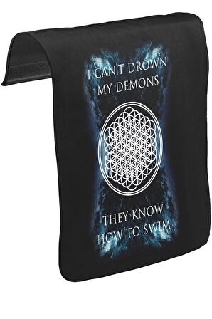 Bring me the Horizon - My Demons Unisex Siyah Tak-Çıkar Postacı Çanta Kapağı CK-234