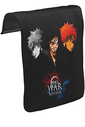 Bleach - This War Within Unisex Siyah Tak-Çıkar Postacı Çanta Kapağı CK-279