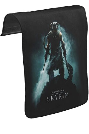 Skyrim - Dawnguard Unisex Siyah Tak-Çıkar Postacı Çanta Kapağı CK-296