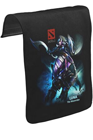 Dota 2 - Luna Unisex Siyah Tak-Çıkar Postacı Çanta Kapağı CK-300
