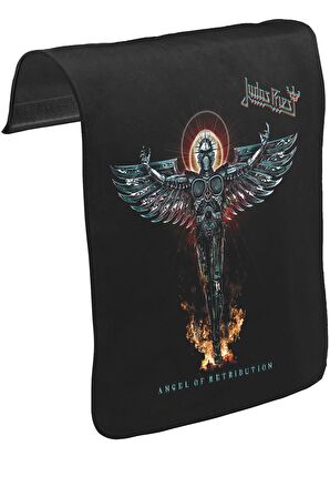 Judas Priest  - Angel Unisex Siyah Tak-Çıkar Postacı Çanta Kapağı CK-314