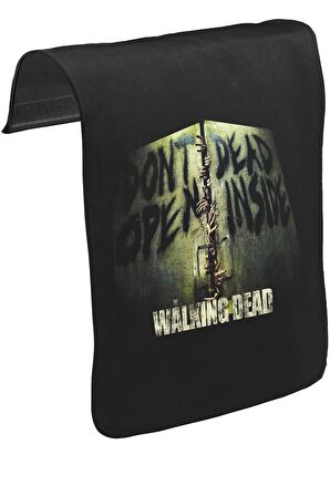 Walking Dead Unisex Siyah Tak-Çıkar Postacı Çanta Kapağı CK-315
