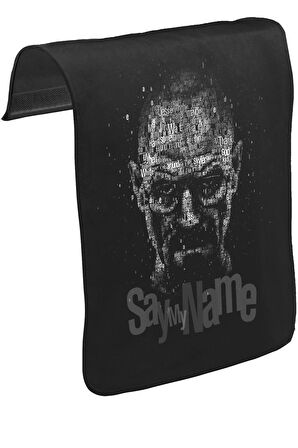 Breaking Bad - Say My Name Unisex Siyah Tak-Çıkar Postacı Çanta Kapağı CK-335