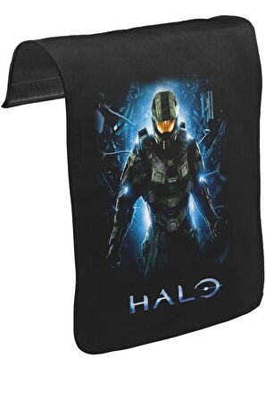 Halo - Guardians Unisex Siyah Tak-Çıkar Postacı Çanta Kapağı CK-338