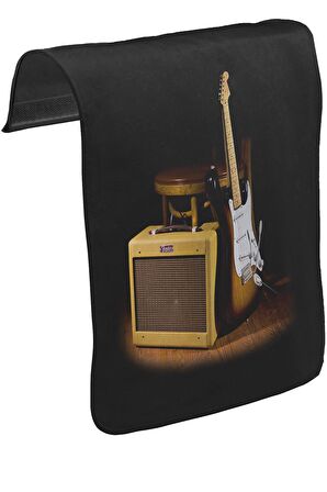 Fender and the Rock 'n Roll Unisex Siyah Tak-Çıkar Postacı Çanta Kapağı CK-348