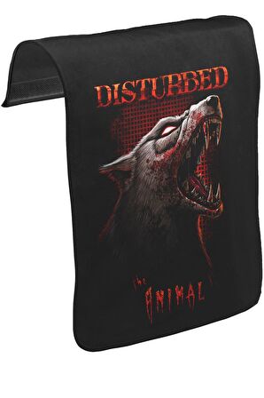 Disturbed - Animal Unisex Siyah Tak-Çıkar Postacı Çanta Kapağı CK-360