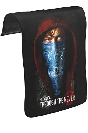 Metallica - Through The Never Unisex Siyah Tak-Çıkar Postacı Çanta Kapağı CK-40