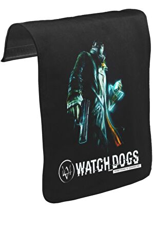 Watch Dogs Unisex Siyah Tak-Çıkar Postacı Çanta Kapağı CK-403