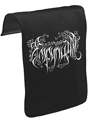 Empyrium - Logo Unisex Siyah Tak-Çıkar Postacı Çanta Kapağı CK-415