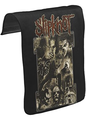 Slipknot Unisex Siyah Tak-Çıkar Postacı Çanta Kapağı CK-48