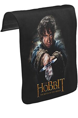 Hobbit - The Battle of Five Armies Unisex Siyah Tak-Çıkar Postacı Çanta Kapağı CK-483