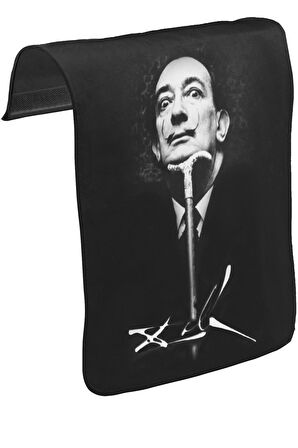 Salvador Dali Unisex Siyah Tak-Çıkar Postacı Çanta Kapağı CK-504