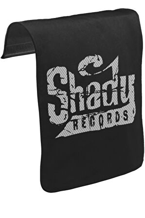 Eminem - Shady Records Unisex Siyah Tak-Çıkar Postacı Çanta Kapağı CK-509