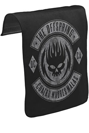 The Offspring Unisex Siyah Tak-Çıkar Postacı Çanta Kapağı CK-54