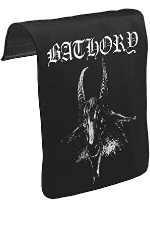 Bathory Unisex Siyah Tak-Çıkar Postacı Çanta Kapağı CK-545