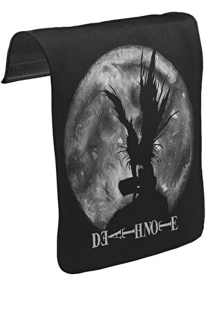 Death Note - Moon II Unisex Siyah Tak-Çıkar Postacı Çanta Kapağı CK-547