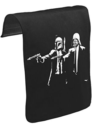 Star Wars & Pulp Fiction Unisex Siyah Tak-Çıkar Postacı Çanta Kapağı CK-572