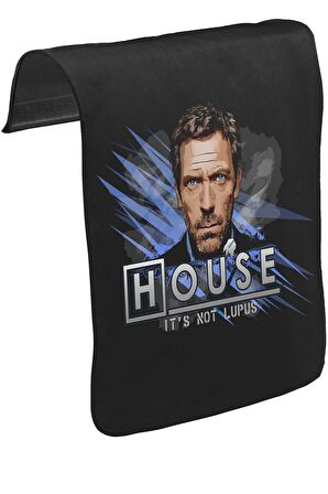 House - It's Not Lupus Unisex Siyah Tak-Çıkar Postacı Çanta Kapağı CK-580
