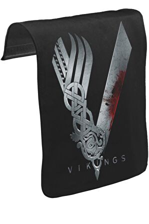 Vikings Unisex Siyah Tak-Çıkar Postacı Çanta Kapağı CK-587