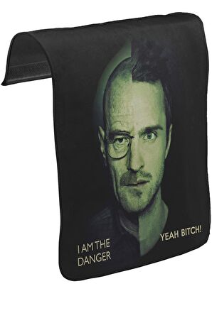 Breaking Bad - I am The Danger Unisex Siyah Tak-Çıkar Postacı Çanta Kapağı CK-601