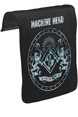 Machine Head - MCMXCII Unisex Siyah Tak-Çıkar Postacı Çanta Kapağı CK-607