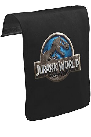 Jurassic World Unisex Siyah Tak-Çıkar Postacı Çanta Kapağı CK-618