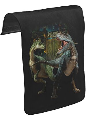Jurassic World II Unisex Siyah Tak-Çıkar Postacı Çanta Kapağı CK-620