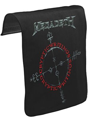 Megadeth - Cryptic Writings Unisex Siyah Tak-Çıkar Postacı Çanta Kapağı CK-635