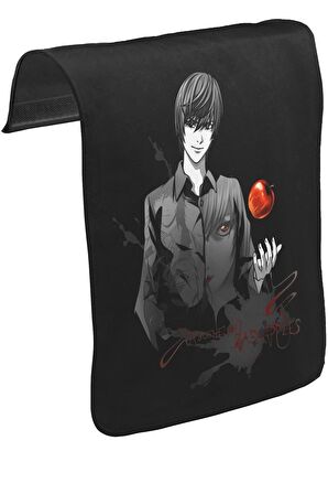 Death Note - Bad Apples Unisex Siyah Tak-Çıkar Postacı Çanta Kapağı CK-643