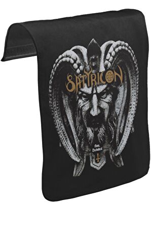 Satyricon Unisex Siyah Tak-Çıkar Postacı Çanta Kapağı CK-655