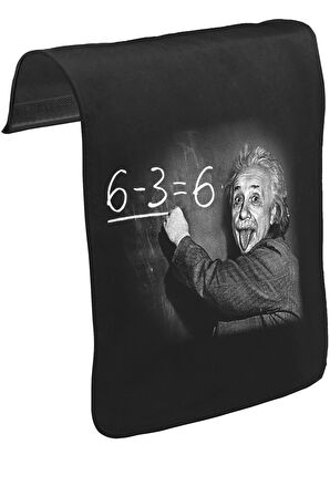 Einstein Unisex Siyah Tak-Çıkar Postacı Çanta Kapağı CK-669