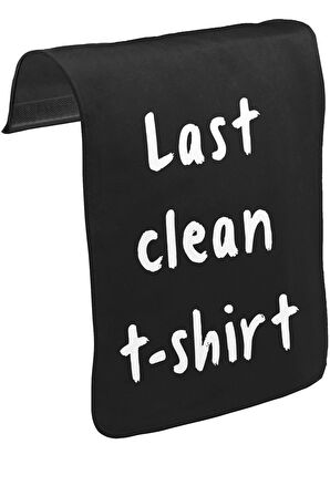 Last Clean Tshirt Unisex Siyah Tak-Çıkar Postacı Çanta Kapağı CK-670