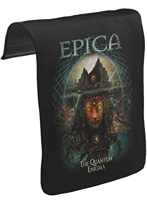 Epica - The Quantum Enigma Unisex Siyah Tak-Çıkar Postacı Çanta Kapağı CK-693
