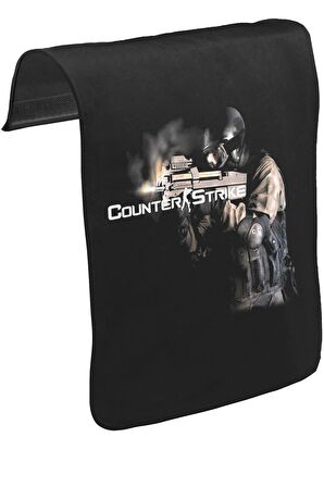 Counter Strike II Unisex Siyah Tak-Çıkar Postacı Çanta Kapağı CK-696