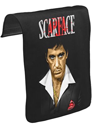 Scarface Unisex Siyah Tak-Çıkar Postacı Çanta Kapağı CK-71