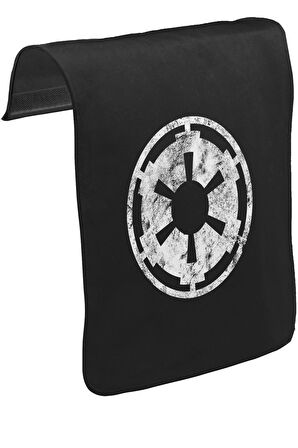 Star Wars - Galactic Empire Logo Unisex Siyah Tak-Çıkar Postacı Çanta Kapağı CK-715