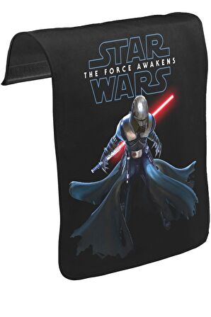 Star Wars - The Force Awakens V Unisex Siyah Tak-Çıkar Postacı Çanta Kapağı CK-718