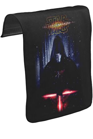 Star Wars - The Force Awakens IX Unisex Siyah Tak-Çıkar Postacı Çanta Kapağı CK-722