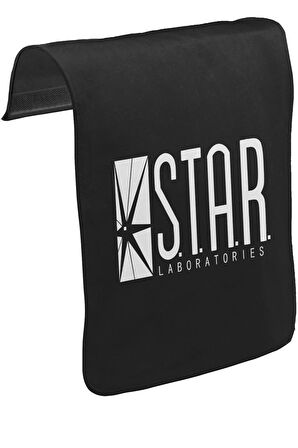 Flash - S.T.A.R. Laboratories Unisex Siyah Tak-Çıkar Postacı Çanta Kapağı CK-742