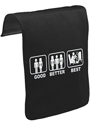 Good Better Best Unisex Siyah Tak-Çıkar Postacı Çanta Kapağı CK-754