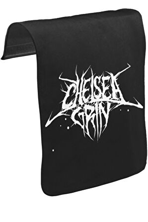 Chelsea Grin - Logo Unisex Siyah Tak-Çıkar Postacı Çanta Kapağı CK-759